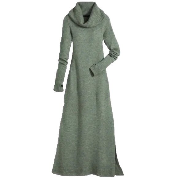NWT Peruvian Connection Lucaya Turtleneck in Sagebrush Maxi Sweater Dress S - Picture 1 of 9
